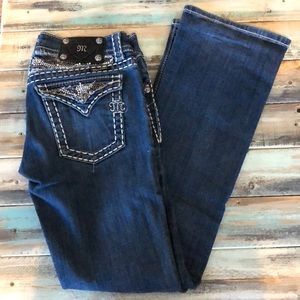 Miss Me bootcut jeans with zebra design